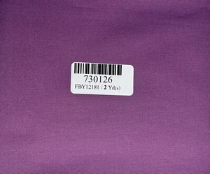 Bella Solids Fabric Plum 2 Yds. FBY12181 New - Picture 1 of 3