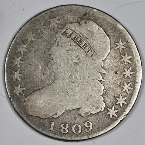 1809 Bust Half.  G-VG.  182782 Cover