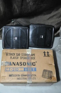 VINTAGE Panasonic CJ-210 8 Track Tape Player Car Speakers MIGHT BE NEW OLD STOCK - Picture 1 of 17