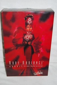 1996 Bob Mackie Barbie - Ruby Radiance - The Jewel Essence Collection - Bild 1 von 8