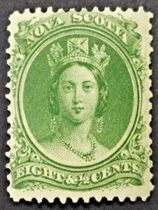NOVA SCOTIA CANADA 1860 #11 8 1/2c QUEEN VICTORIA MVLH OG - Picture 1 of 3