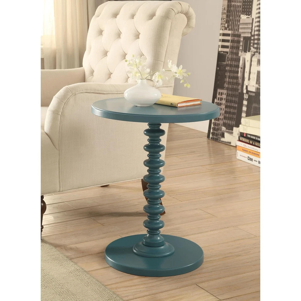 ACME Acton Side Table, Teal Teal Transitional - Image 1 of 1