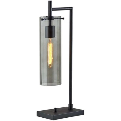 Lámpara de escritorio negra Adesso 3852-01 Dalton 24 pulgadas 40,00 vatios luz portátil Foto 1 de 4