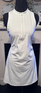 Old Navy Women's Sleeveless PowerSoft Half-Zip Athletic Dress Magnolia X Small - Picture 1 of 10