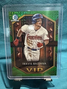 2025 Bowman TRAVIS BAZZANA Green Refractor VIP #38/99 #VIP-8 Guardians - Picture 1 of 11