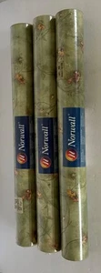 Norwall Vinyl Wallpaper Floral Fruit 11 yd x 20.4 in 3 Rolls NOS Flower Design - Picture 1 of 7