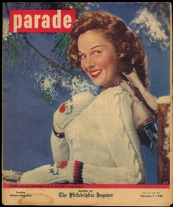 Parade 2/1 1948 Susan Hayward; Fuchsjagd; Aberglaube; Ronald Colman - Bild 1 von 1