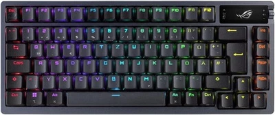 ASUS ROG Azoth Gaming Tastatur 75% DE QWERTZ RGB Wireless BT USB OLED Switches - Bild 1 von 4