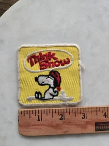 Parche de nieve vintage SNOOPY think - Imagen 1 de 4
