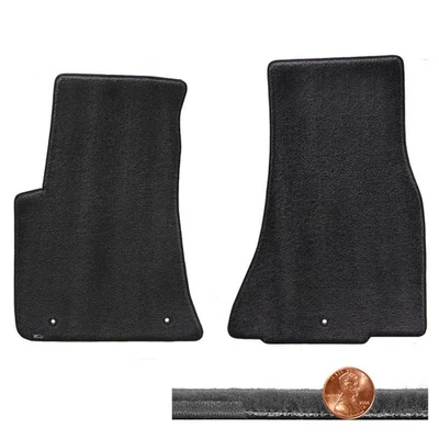 Комплект из 2 передних напольных ковриков Lloyd для Dodge Challenger Ebony Black Velourtex 2011-2016 годов выпуска - Изображение 1 из 4