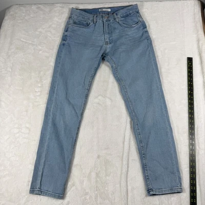 Pantalones de mezclilla ZARA ajustados para hombre lavado claro talla 32 hechos en Marruecos Foto 1 de 4