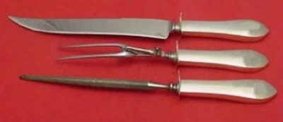 Juego de tallado asado de plata esterlina Old Colony by Watson 3 piezas HH con acero inoxidable Foto 1 de 2