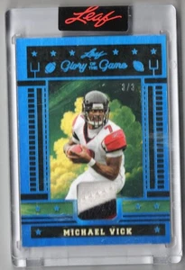 2025 Leaf Glory of the Game Michael Vick PATCH RELIC 3/3 SP RARE ATLANTA FALCONS - Picture 1 of 1