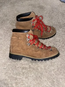 Vintage Suede Danner Hiking Boots Men’s 10.5 Five Made In Usa Vibram  Souls  - Picture 1 of 7