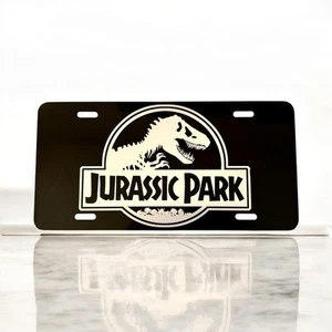 Jurassic Park Aluminum Car License Plate Dimensions Are 6 x 12 Inches. - Picture 1 of 3