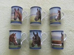 FULL SET OF 6 RACING LEGENDS II BONE CHINA MUGS BY GRAHAM ISOM * BRAND NEW * - Picture 1 of 8