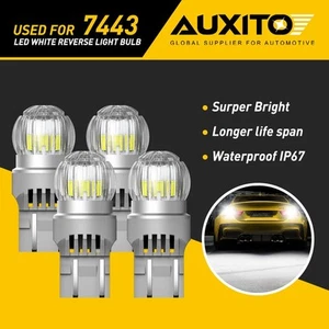 AUXITO 7443 7441 Bulbs T20 LED Backup Light Reverse Cool Extremely White 4pcs - Foto 1 di 12