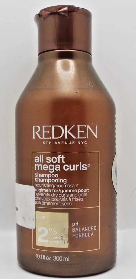 Champú Redken All Soft Mega Curls cabello extremadamente seco sin sulfato 10,1 oz Foto 1 de 1