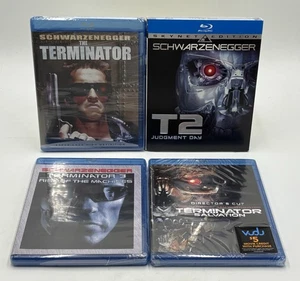 The Terminator 1, 2, 3, 4 Salvation 4 Blu-ray Lot *New & Sealed* Schwarzenegger - Picture 1 of 8