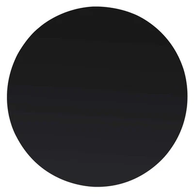  Sobremesa Vidrio Templado Negro 15.7 pulgadas Redondo Moderno Foto 1 de 4