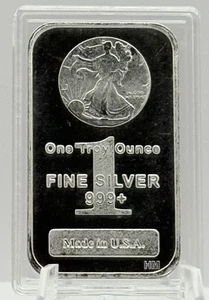 💰1 oz Silberbarren .999 Fine - Highland Mint Walking Liberty - Acryl Hartschale! - Bild 1 von 2