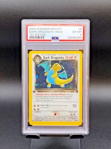 🪄 Dark Dragonite ~ 1st Edition Pokemon Holo Rare Team Rocket 5/82 - PSA 6 🪄  - Picture 1 of 3