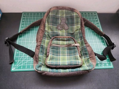 Mochila Pendleton Tartán Lana a Cuadros con Asa de Cuero Foto 1 de 4