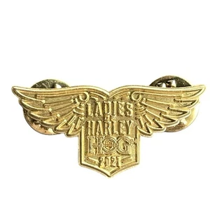 Harley Davidson 2021 HOG Owners Group Ladies of Harley Vest Lapel Hat Jacket Pin - Picture 1 of 4