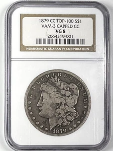 1879-CC Morgan Dollar: NGC VG08 VAM-3 Capped CC - Bild 1 von 4