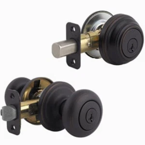 Kwikset Türknopf & Riegel für den Außeneingang Combo 991J11PSMTCPK4 99910-035 - Bild 1 von 15