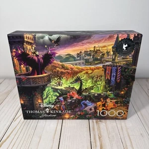 Disney Thomas Kinkade Studios Silver Edition Maleficent 1000 Teile Puzzle - Bild 1 von 5