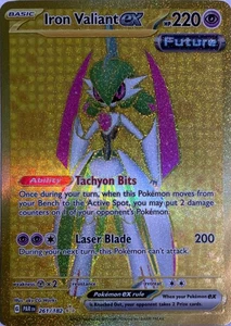 Pokemon TCG Iron Valiant ex 261/182 Paradox Rift - Picture 1 of 2