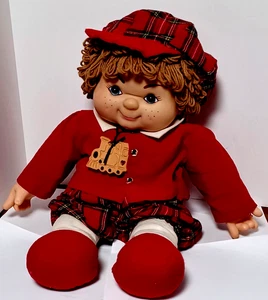 House Of Lloyd Puppe 22 Zoll Glen Shortbread Twin rot kariert Outfit Vintage 1993 - Bild 1 von 4