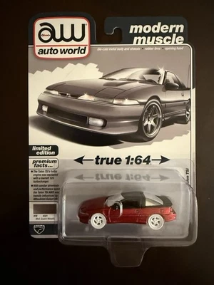 Ultra Red Chase Auto World 1991 Eagle Talon TSi Lanzamiento 2 Serie B Foto 1 de 2