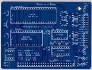 SC511 – Serial (SIO) and timer (CTC) card - Bild 1 von 2