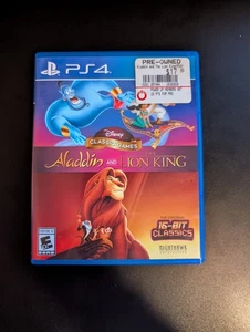 Disney Classic Games Aladdin and The Lion King / PlayStation 4 PS4 / Tested - Picture 1 of 3
