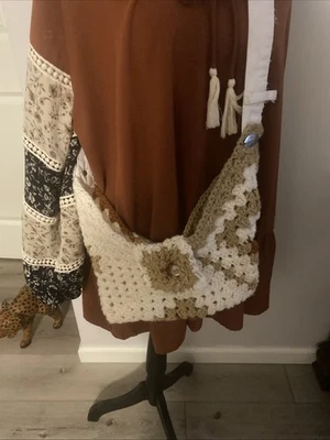 Cartera boho ganchillo a mano Foto 1 de 4