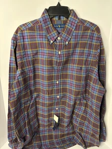 POLO Ralph Lauren Check XXL Long Sleeve Casual Shirt Multicolor New - Picture 1 of 2