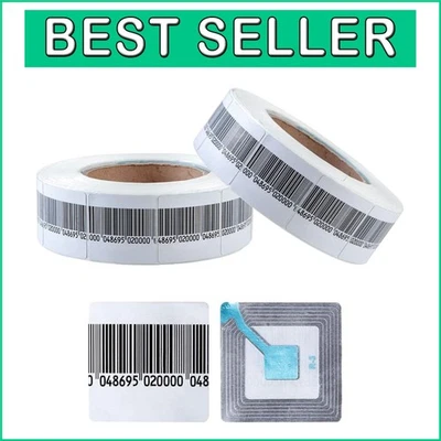 Versatile 2000 PCS RF Security Tags - Adhesive Anti-Theft Labels for Retail Use - Imagem 1 de 4