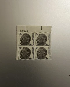 MNH 1965 US POSTAGE 6¢ FRANKLIN D. ROOSEVELT  4 STAMP PLATE BLOCK #28341 - Picture 1 of 2