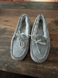 UGG Grayish Blue Slipper Moccasins Size 7 - Picture 1 of 5