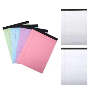 4Pieces Letter Size Colorful Notepads 50Sheets Each Pad For Creative Planning - Picture 1 of 14