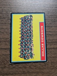 1962 Topps Football #49 Dallas Cowboys sehr guter Zustand - Bild 1 von 6