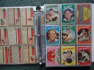 1959 TOPPS BASEBALL NEAR COMPLETE SET LOT(499/572)w/STARS,RC's,HOF,HIGH-NUMBERS - Picture 1 of 22