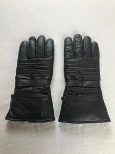 Motorrad Motorrad isolierte Reithandschuhe schwarz Größe L Reißverschlusstasche - Bild 1 von 15