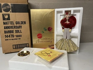 Barbie 50th Golden Anniversary Porzellan 1995 mit OVP & Boxen Vintage - Bild 1 von 12