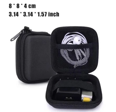 Estuche para auriculares Soporte portátil Cargador Almacenamiento Billetera Bolsa para Coche Hogar Viaje Foto 1 de 4