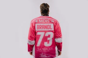 73 BRANDL Trikot Gameworn Gamer Pink in the Rink 2025 EV Landshut DEL2 EVL - Bild 1 von 2
