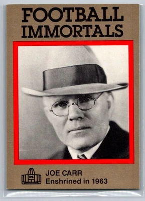 Joe Carr 1985-88 Football Immortals Administration #34 - Image 1 of 2