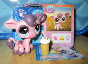 Littlest Pet Shop LPS Surprise Serie 4 G7 #230 Pink Cow G2 Retro Basic Fun NEU - Bild 1 von 3